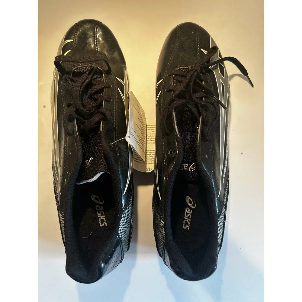 ASICS Hypersprint Track Shoes Spikes Mens 13 Black‎ Sprint/Running **NWT